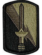 21st Signal Brigade OCP Scorpion Shoulder Patch With Velcro